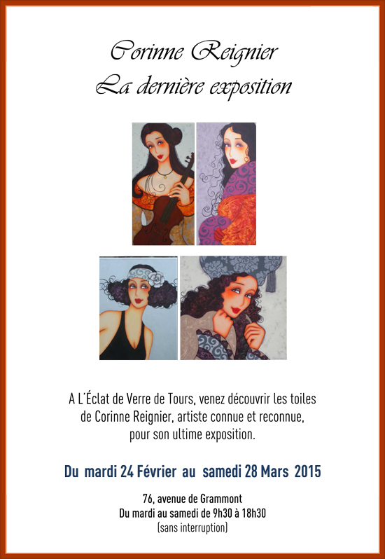 Exposition des peintures de Corinne Reignier à Tours