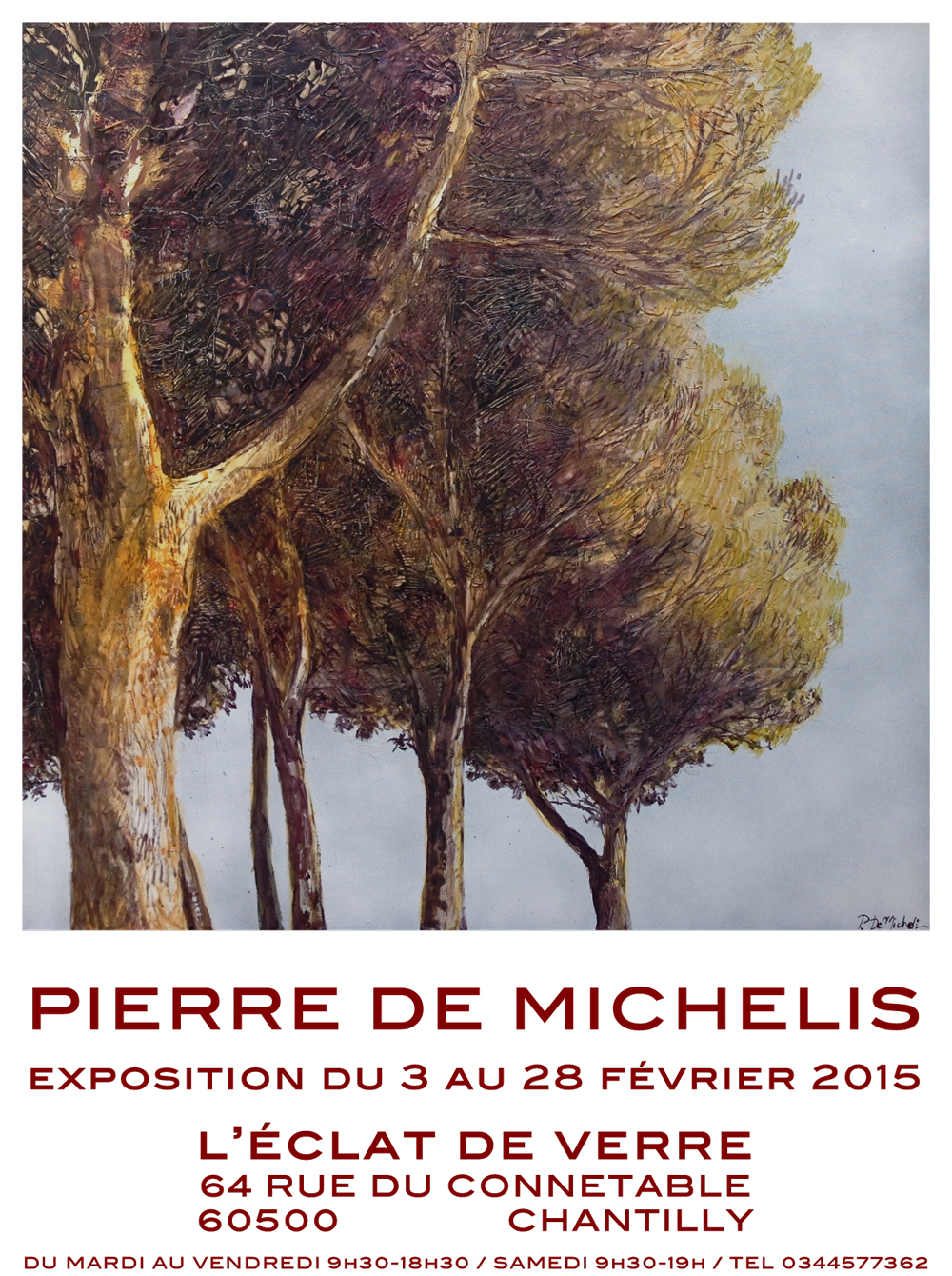 Exposition de Peinture Pierre de Michélis à Chantilly