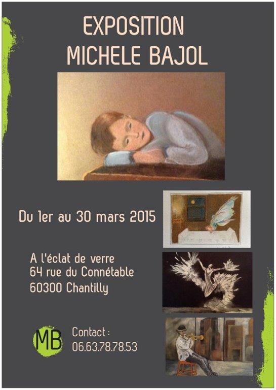 L'Eclat de Verre reçoit Michèle BAJOL artiste peintre pour son exposition de peinture du mois de mars 2015
