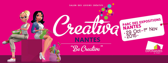 L'Eclat de Verre participe au Salon Creativa Nantes du 29 octobre au 1er novembre 2015