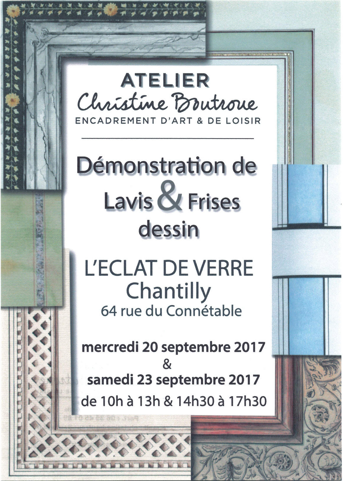 Atelier découverte de lavis et frises