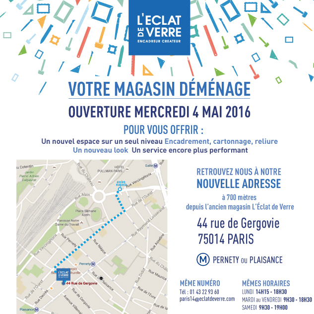 L’Éclat de Verre de Paris 14e - Nouvelle adresse le 4 mai 2016 - L ...