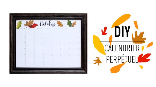 DIY Calendrier perpétuel