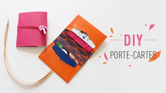 DIY porte-cartes en simili cuir