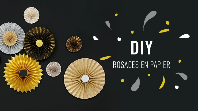 Rosaces en papier DIY