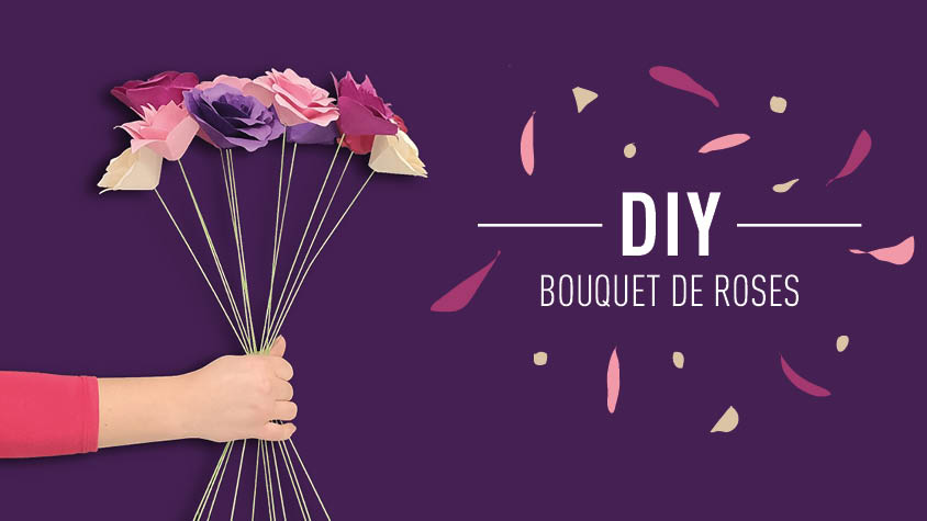 TUTO BOUQUET DE ROSES EN PAPIER