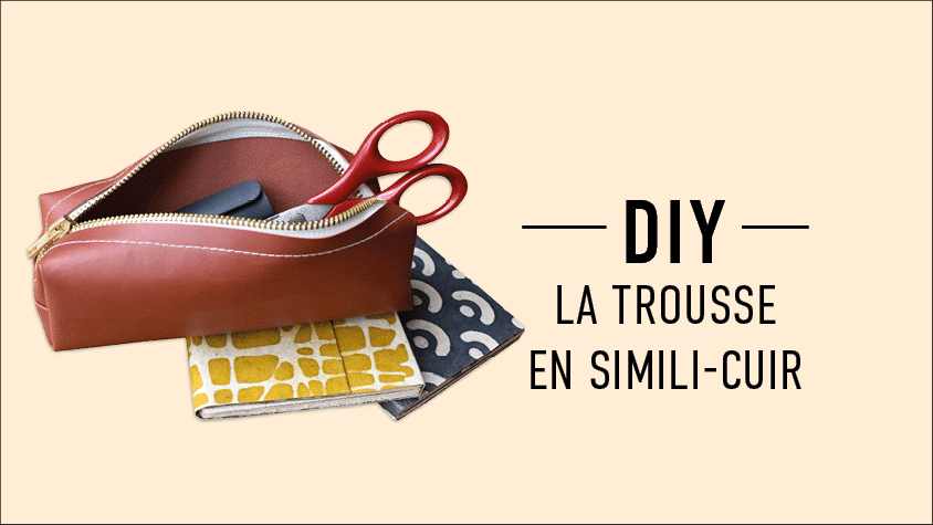 Patron d'une mini trousse en cuir –