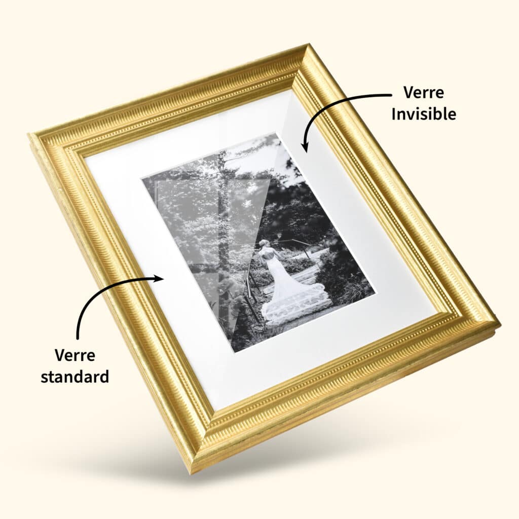 verre sur mesure pour cadre